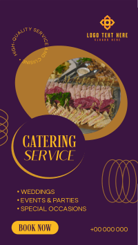 Classy Catering Service TikTok Video Design