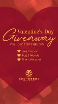 Valentine's Giveaway Instagram Reel Design