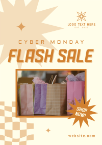 Cyber Flash Sale Poster Design