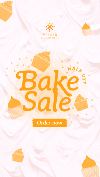 Sweet Bake Sale Facebook Story Design
