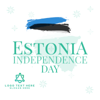 Simple Estonia Independence Day Linkedin Post Image Preview