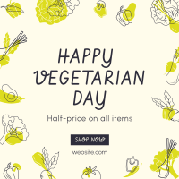 Vegetarian Day Sale Instagram post Image Preview