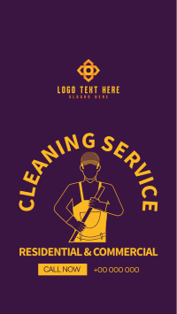 Janitorial Service Instagram story Image Preview