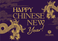 Chinese Year of the Dragon Postcard Image Preview