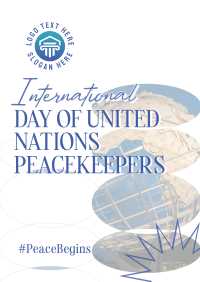 UN Peacekeepers Day Flyer Design