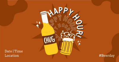 Happy Hour Drinks Facebook ad Image Preview