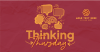 Simple Quirky Thinking Thursday Facebook Ad Design