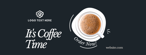 It's Coffee Time Facebook Cover Design Image Preview