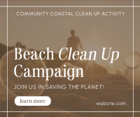 Beach Clean Up Drive Facebook Post Design