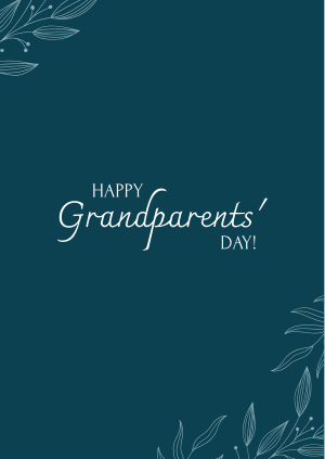 Happy Grandparents' Day Floral Poster Image Preview