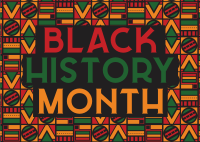 History Month Postcard Design