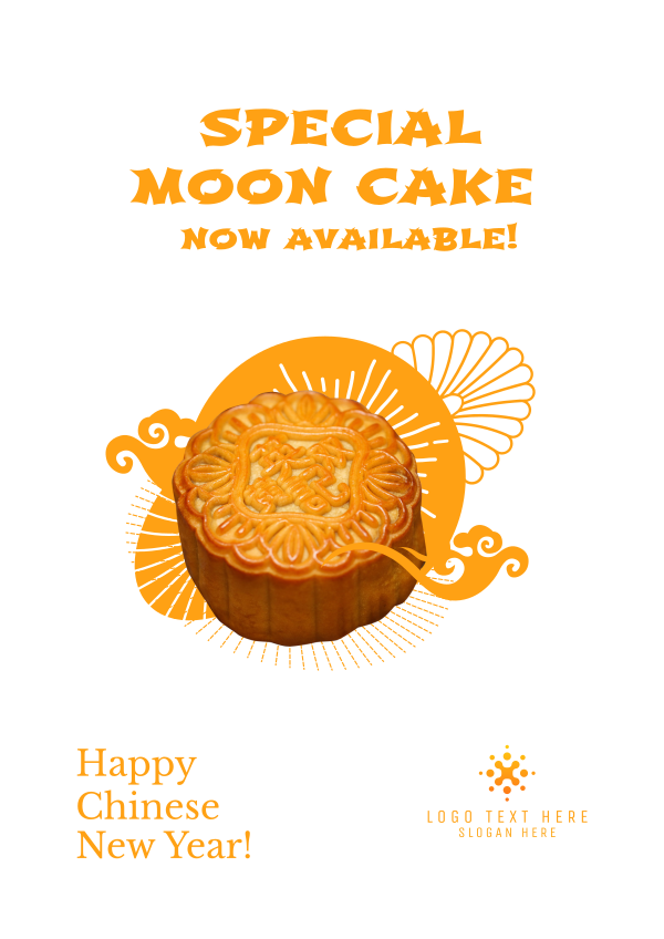Lunar Moon Cake Flyer Design