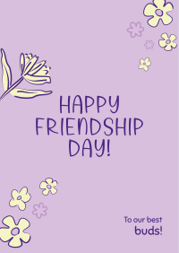 Floral Friendship Day Flyer Image Preview