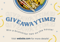 Giveaway Food Bowl Postcard Image Preview