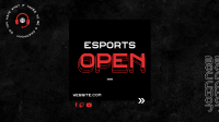 Esports Open Facebook Event Cover Design