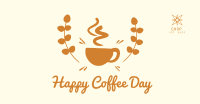 Happy Coffee Day Badge Facebook Ad Image Preview