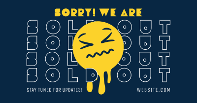 Sorry Sold Out Facebook Ad Image Preview