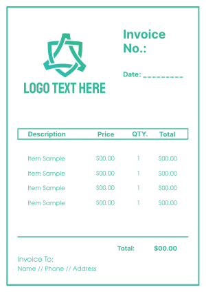 Simple Outlined Invoice