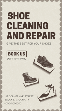 Shoe Cleaning and Repair Facebook Story Design