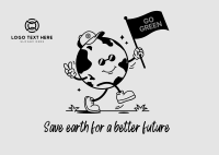 World Environment Day Mascot Postcard Image Preview