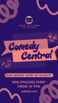 Comedy Central Podcast TikTok Video Design