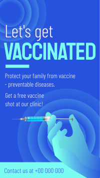 Let's Get Vaccinated Instagram Story Design