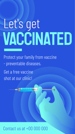Let's Get Vaccinated Instagram story Image Preview