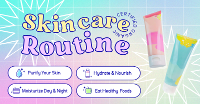 Y2K Skincare Routine Facebook ad Image Preview