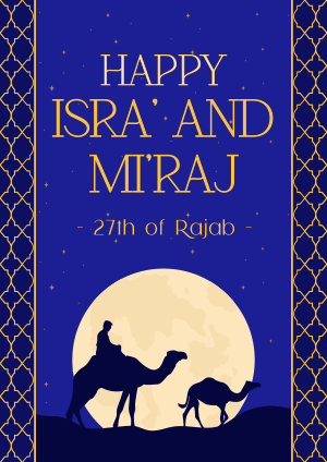 Celebrating Isra' Mi'raj Journey Flyer Image Preview