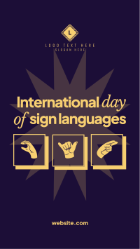 International Day of Sign Languages Instagram reel Image Preview