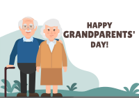 Happy Grandparents Day! Postcard Image Preview