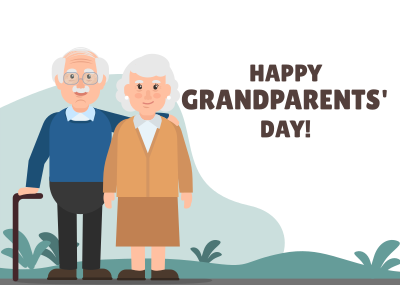 Happy Grandparents Day! Postcard Image Preview