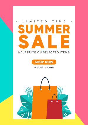 Summer Shopping Flyer Image Preview