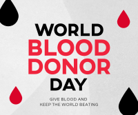 Minimalist Blood Donor Day Facebook Post Image Preview