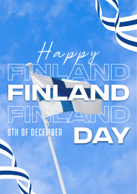 Simple Finland Indepence Day Poster Image Preview