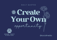 Create Your Own Opportunity Postcard Image Preview