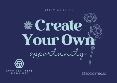 Create Your Own Opportunity Postcard Image Preview