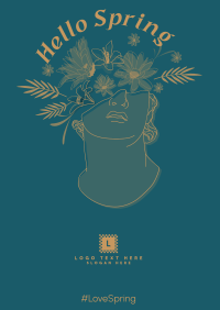 Blooming Head Poster Design