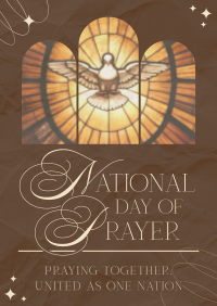 Elegant Day of Prayer Poster Image Preview