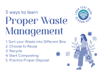 Proper Waste Management Postcard Image Preview