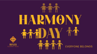 People Harmony Day Facebook Event Cover Design