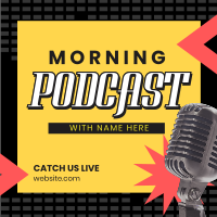 Morning Podcast Stream Instagram post Image Preview