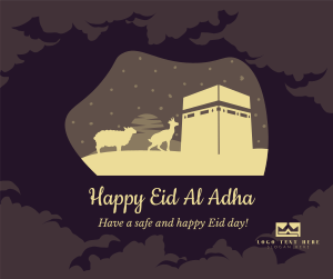 Eid Al Adha Kaaba Facebook post Image Preview