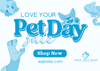 Pet Day Sale Postcard Image Preview