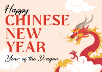 Dragon Chinese New Year Postcard Image Preview
