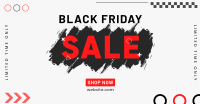 Black Brush Friday Facebook ad Image Preview