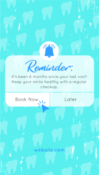 Dental Checkup Reminder YouTube Short Image Preview