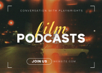 Film Podcasts Postcard Preview