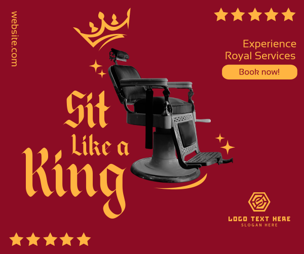 Sit Like a King Facebook Post Design Image Preview