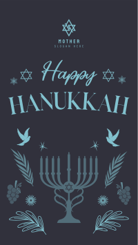 Hanukkah Menorah Facebook story Image Preview